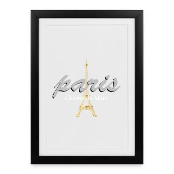Paris - Affiche encadrée (27 × 37 cm) - noir - Devant