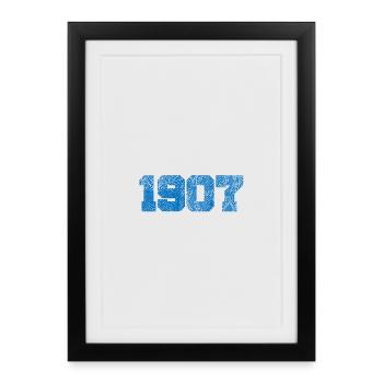 Paderborn 1907 - Gerahmtes Poster (27 × 37 cm) - Schwarz - Vorne
