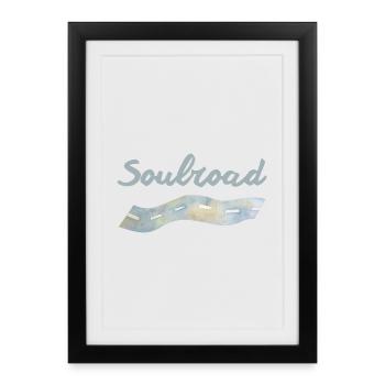 Soulroad - Affiche encadrée (27 × 37 cm) - noir - Devant