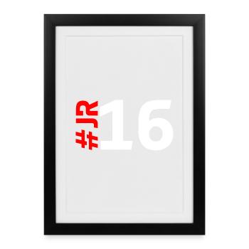 JR16 - Affiche encadrée (27 × 37 cm) - noir - Devant