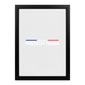 frteam - Affiche encadrée (27 × 37 cm) - noir - Devant