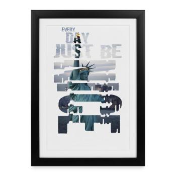 Ville de New York - Affiche encadrée (27 × 37 cm) - noir - Devant