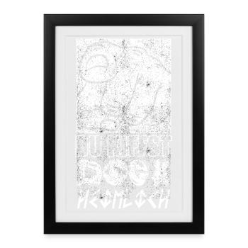 Du Kiffst doch Heimlich - Gerahmtes Poster (27 × 37 cm) - Schwarz - Vorne