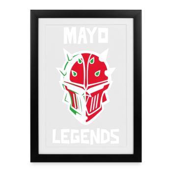 Mayo Legends of Ireland - Framed poster (27 × 37 cm) - black - Front