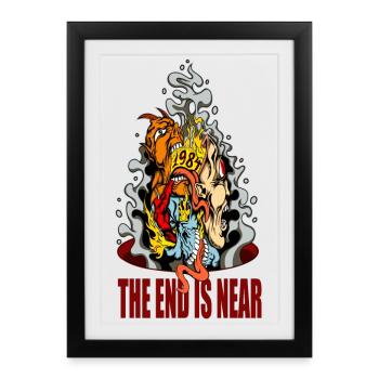 La fin est proche - Affiche encadrée (27 × 37 cm) - noir - Devant