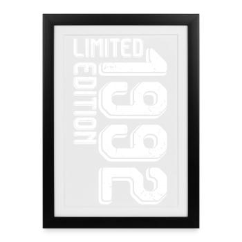 Bloc rétro en édition limitée - Affiche encadrée (27 × 37 cm) - noir - Devant