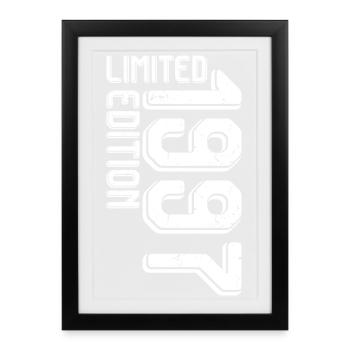 Limited Edition Retro Typography - Framed poster (27 × 37 cm) - black - Front