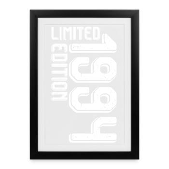 Typographie audacieuse en édition limitée - Affiche encadrée (27 × 37 cm) - noir - Devant