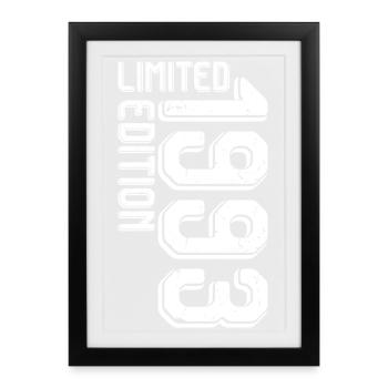 Limited Glyphs Edition - Framed poster (27 × 37 cm) - black - Front