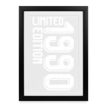 Limited Mood Co Logo Tee - Framed poster (27 × 37 cm) - black - Front