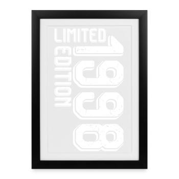 Limited Edition Block Glyphs - Framed poster (27 × 37 cm) - black - Front