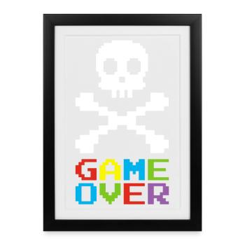 Fin de partie - Affiche encadrée (27 × 37 cm) - noir - Devant