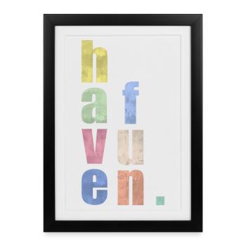 Have fun. - Framed poster (27 × 37 cm) - black - Front