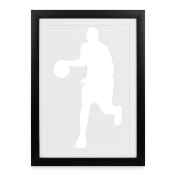 Streetball Moves - Framed poster (27 × 37 cm) - black - Front