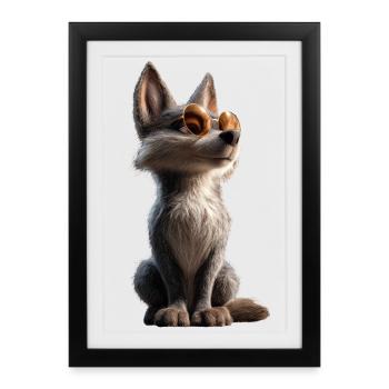 Wolf Love Wolves Wolf Pack Wolfhound Wild Wolf - Framed poster (27 × 37 cm) - black - Front