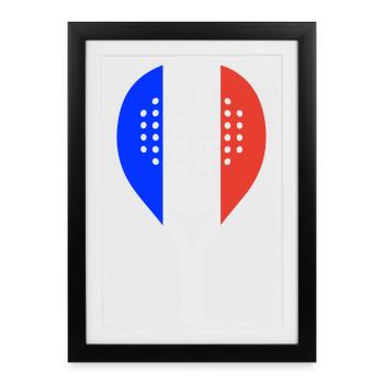 padel-france - Framed poster (27 × 37 cm) - black - Front