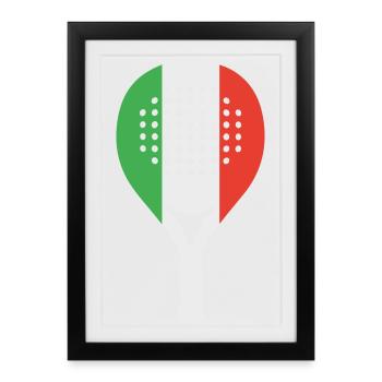 Padel-Italia - Framed poster (27 × 37 cm) - black - Front