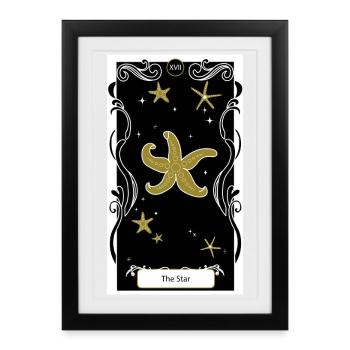 L'Étoile  - Affiche encadrée (27 × 37 cm) - noir - Devant