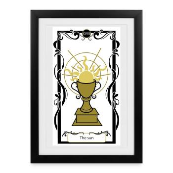 The sun - Framed poster (27 × 37 cm) - black - Front