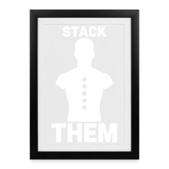 Shooting range at the shooting range, shooting exercises at the - Framed poster (27 × 37 cm) - black - Front