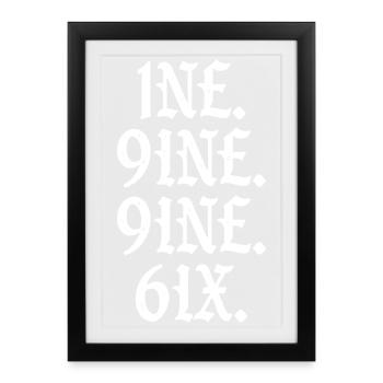 Millésime 1996 - Affiche encadrée (27 × 37 cm) - noir - Devant