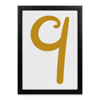 9 - Framed poster (27 × 37 cm) - black - Front