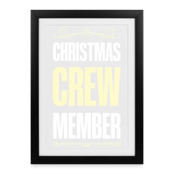 Équipage de Noël - Affiche encadrée (27 × 37 cm) - noir - Devant
