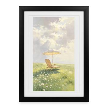 Soft sunlight - Framed poster (27 × 37 cm) - black - Front