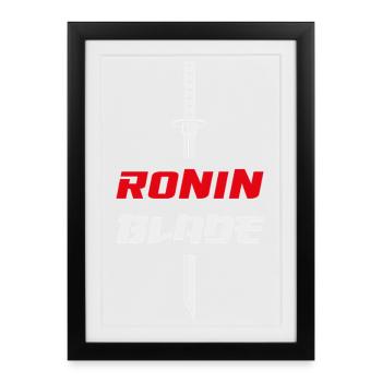 Ronin Blade Samurai Katana - Framed poster (27 × 37 cm) - black - Front