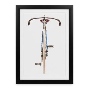 Vélo de course Panther, modèle Ellegaard, 1904, vintage - Affiche encadrée (27 × 37 cm) - noir - Devant