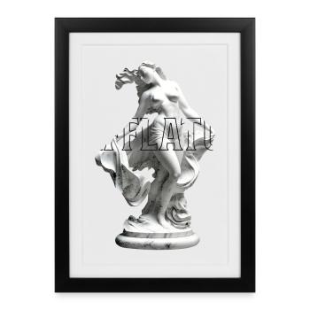 Marble Sculpture Dance Pose - Framed poster (27 × 37 cm) - black - Front