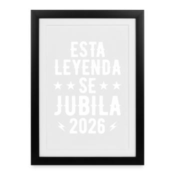 This Legend Retires 2026 - Framed poster (27 × 37 cm) - black - Front