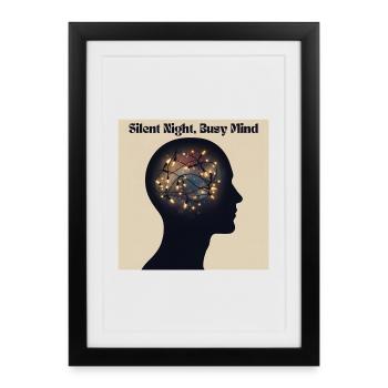 Silent Night, Hectic Spirit - Framed poster (27 × 37 cm) - black - Front