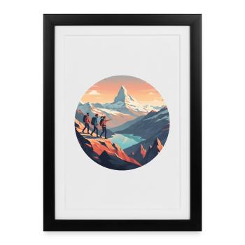 Wander - Framed poster (27 × 37 cm) - black - Front