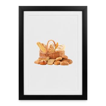 Bread Pain Bread - Framed poster (27 × 37 cm) - black - Front