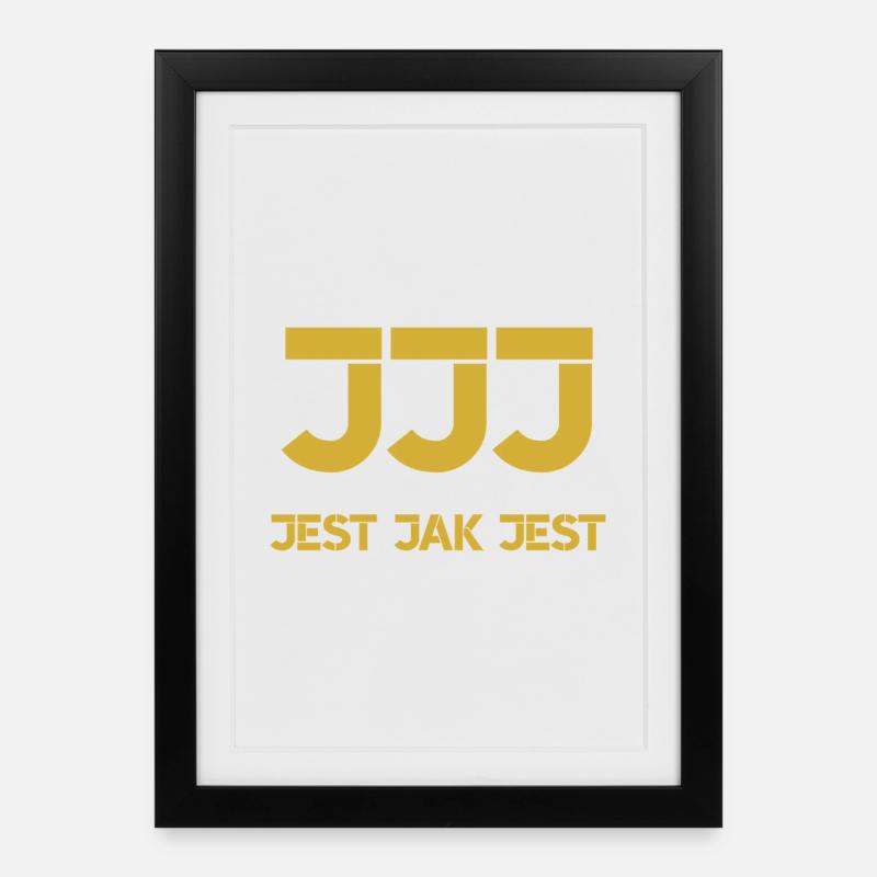 C’est ce que c’est - logo - Affiche encadrée (27 × 37 cm) - noir