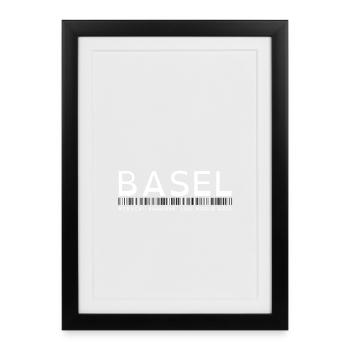 BASEL - Framed poster (27 × 37 cm) - black - Front