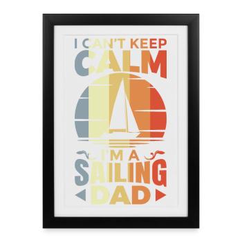Sailor Dad - Framed poster (27 × 37 cm) - black - Front
