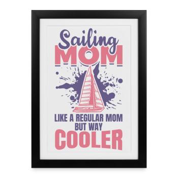 Sailor Mom - Framed poster (27 × 37 cm) - black - Front
