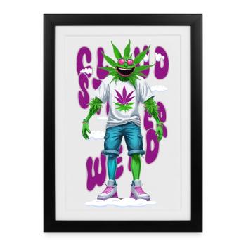 Cloudstorm Weed - Framed poster (27 × 37 cm) - black - Front