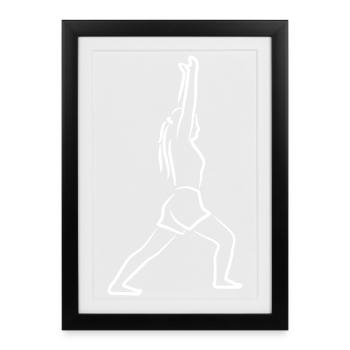 Yogini Sketch - Framed poster (27 × 37 cm) - black - Front