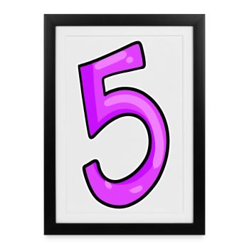 5 - Affiche encadrée (27 × 37 cm) - noir - Devant