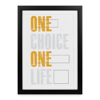 Un choix, une vie - Affiche encadrée (27 × 37 cm) - noir - Devant