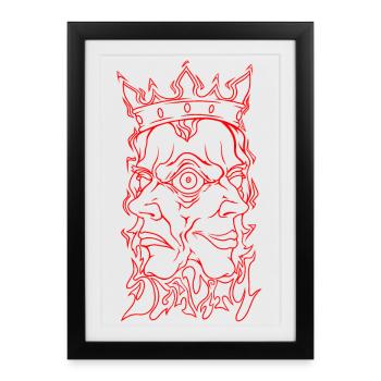 Dualité - Affiche encadrée (27 × 37 cm) - noir - Devant