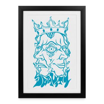 Dualité III - Affiche encadrée (27 × 37 cm) - noir - Devant