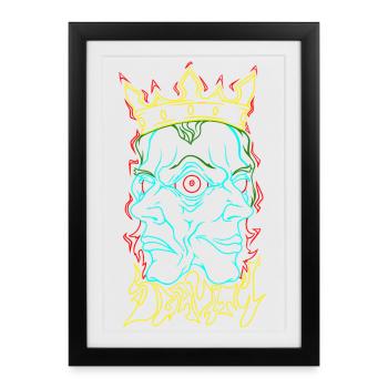 Dualisme VI - Affiche encadrée (27 × 37 cm) - noir - Devant