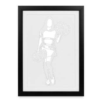 Cheerleader - Framed poster (27 × 37 cm) - black - Front