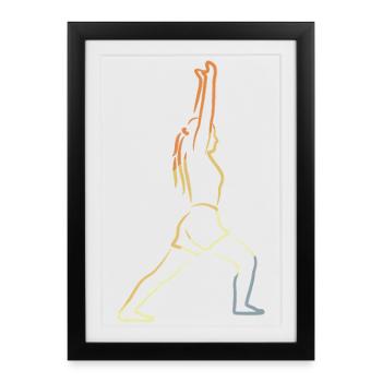 Yogini Vintage Look - Framed poster (27 × 37 cm) - black - Front
