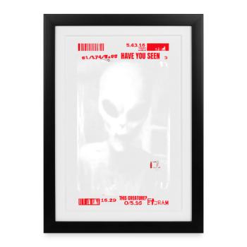 Have you seen this creature? - Framed poster (27 × 37 cm) - black - Front
