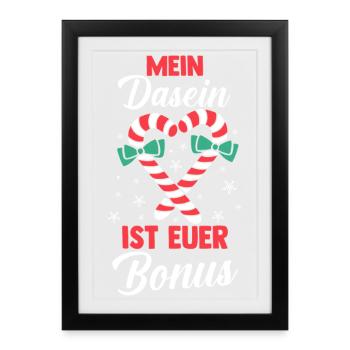 Noël du Père Noël - Affiche encadrée (27 × 37 cm) - noir - Devant
